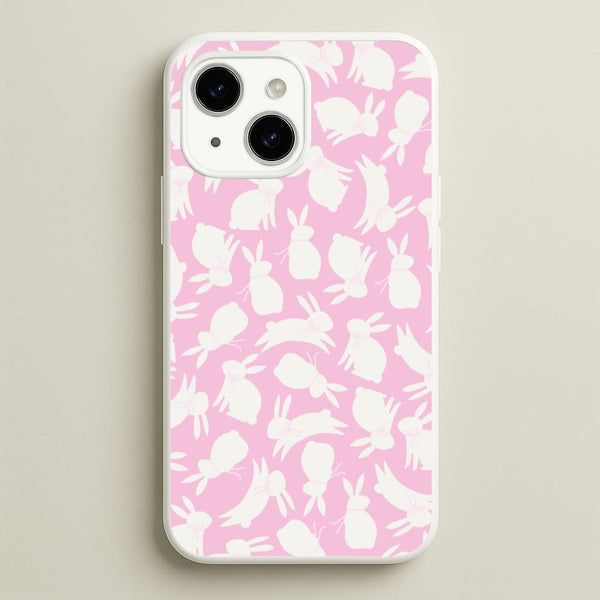 Bunnies And Bows - Easter Patterns  - Easter Phone Case for iPhone 14 Plus