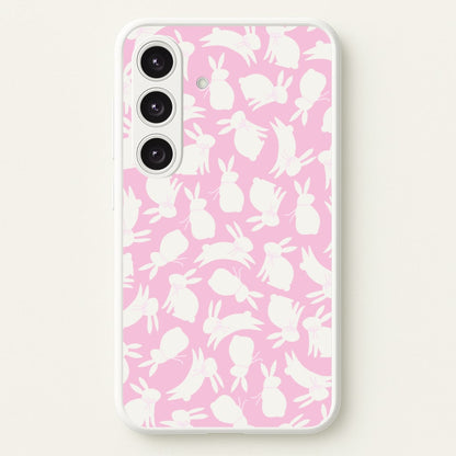 Bunnies And Bows - Easter Patterns  - Easter Phone Case for Galaxy S25 Plus
