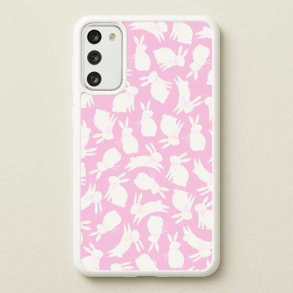 Bunnies And Bows - Easter Patterns  - Easter Phone Case for Galaxy A41