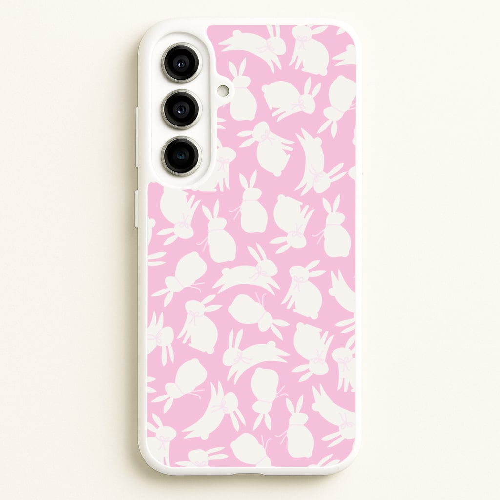 Bunnies And Bows - Easter Patterns  - Easter Phone Case for Galaxy A56