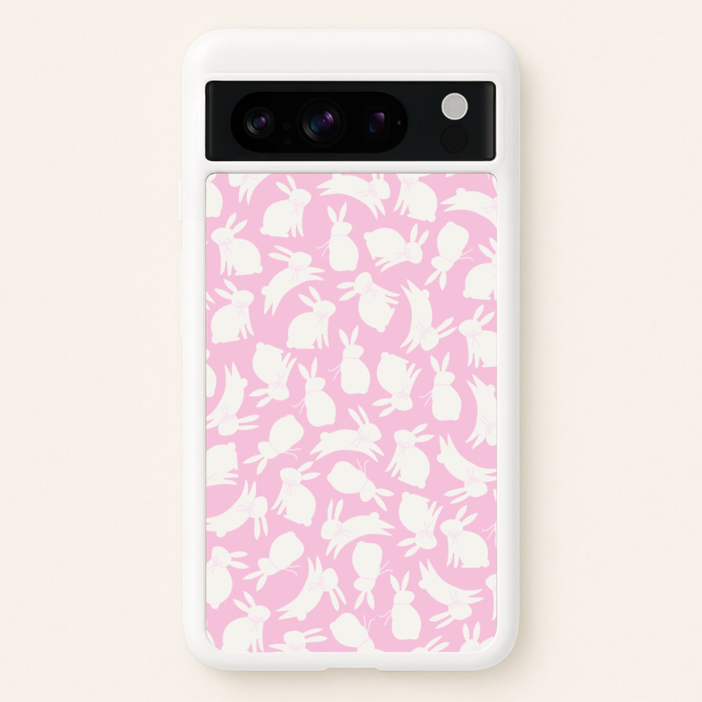 Bunnies And Bows - Easter Patterns  - Easter Phone Case for Google Pixel 8 Pro