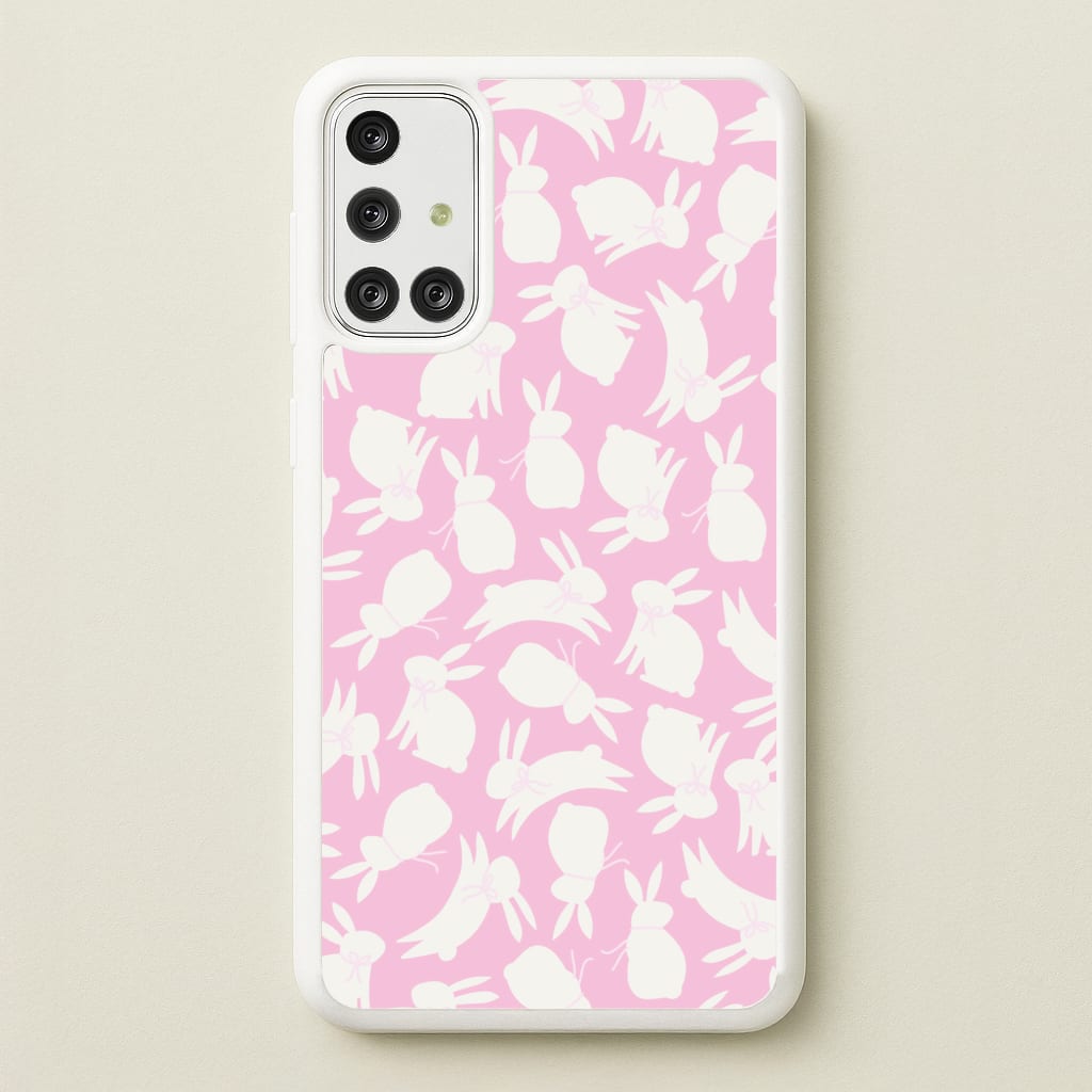 Bunnies And Bows - Easter Patterns  - Easter Phone Case for Galaxy A71