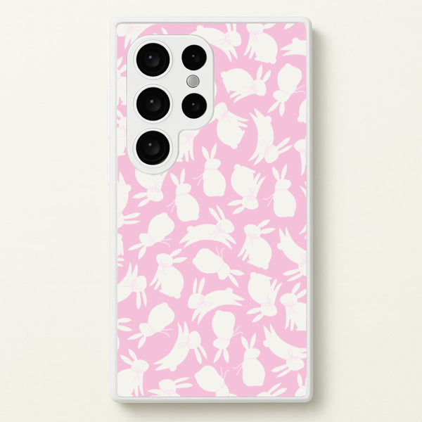 Bunnies And Bows - Easter Patterns  - Easter Phone Case for Galaxy S24 Ultra