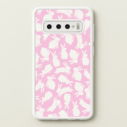 Bunnies And Bows - Easter Patterns  - Easter Phone Case for Galaxy S10 Plus