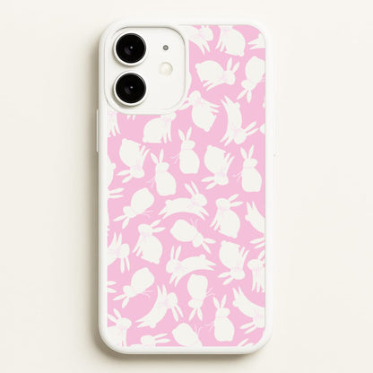 Bunnies And Bows - Easter Patterns  - Easter Phone Case for iPhone 11