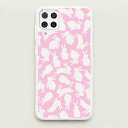 Bunnies And Bows - Easter Patterns  - Easter Phone Case for Galaxy A12