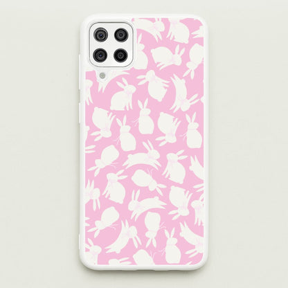Bunnies And Bows - Easter Patterns  - Easter Phone Case for Galaxy A12