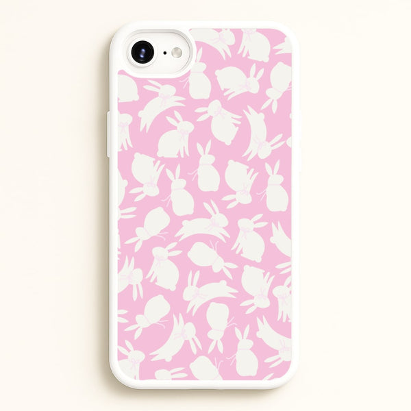 Bunnies And Bows - Easter Patterns  - Easter Phone Case for iPhone 6 / 7 / 8 / SE
