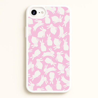 Bunnies And Bows - Easter Patterns  - Easter Phone Case for iPhone 6 Plus / 7 Plus / 8 Plus