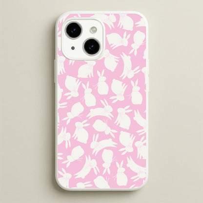 Bunnies And Bows - Easter Patterns  - Easter Phone Case for iPhone 15
