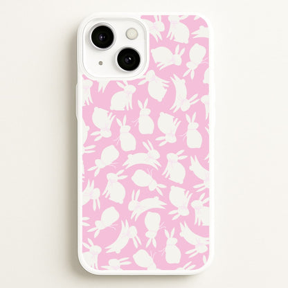 Bunnies And Bows - Easter Patterns  - Easter Phone Case for iPhone 13 Mini