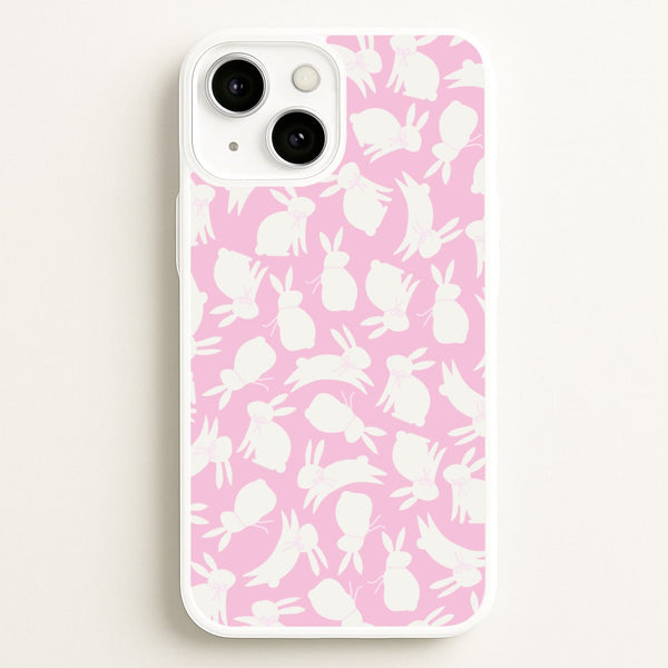 Bunnies And Bows - Easter Patterns  - Easter Phone Case for iPhone 13 Mini