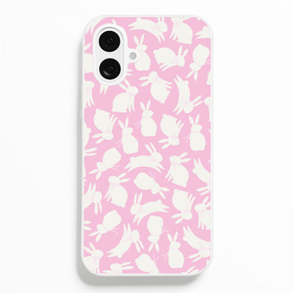 Bunnies And Bows - Easter Patterns  - Easter Phone Case for iPhone 16 Plus