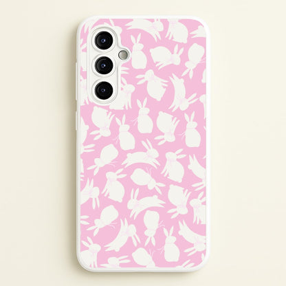 Bunnies And Bows - Easter Patterns  - Easter Phone Case for Galaxy A54