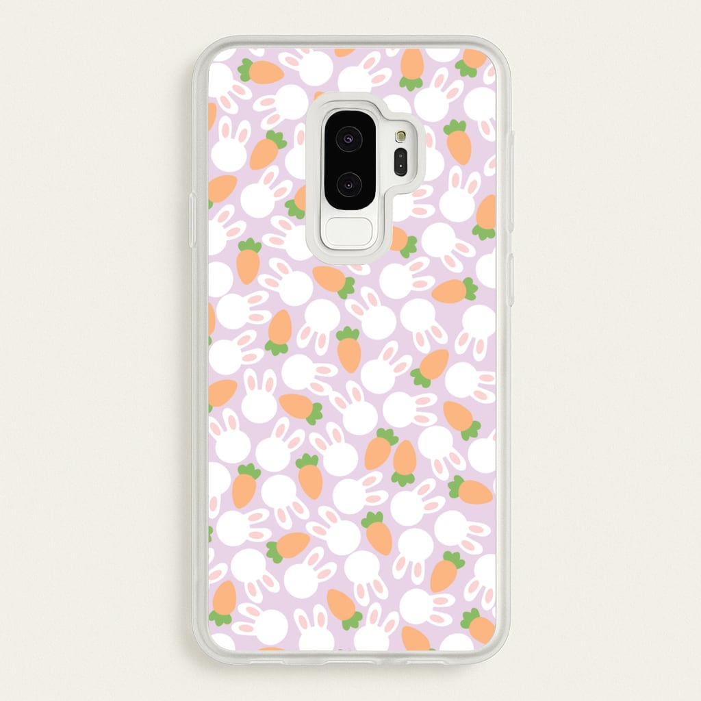Rabbits And Carrots - Easter Patterns  - Easter Phone Case for Galaxy S9 Plus