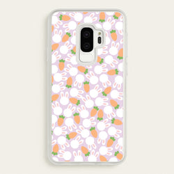 Rabbits And Carrots - Easter Patterns  - Easter Phone Case for Galaxy S9 Plus