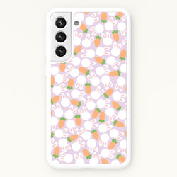 Rabbits And Carrots - Easter Patterns  - Easter Phone Case for Galaxy S22 Plus