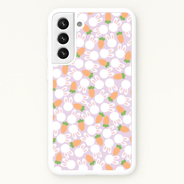 Rabbits And Carrots - Easter Patterns  - Easter Phone Case for Galaxy S22 Plus