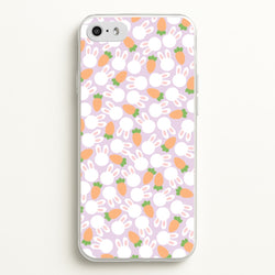 Rabbits And Carrots - Easter Patterns  - Easter Phone Case for iPhone 5 / 5s / SE 2016