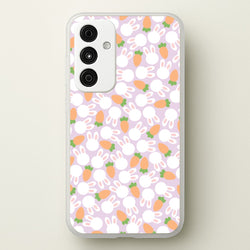 Rabbits And Carrots - Easter Patterns  - Easter Phone Case for Galaxy A55