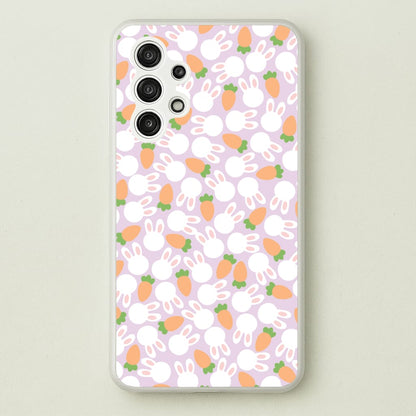 Rabbits And Carrots - Easter Patterns  - Easter Phone Case for Galaxy A13