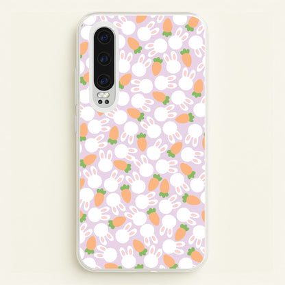 Rabbits And Carrots - Easter Patterns  - Easter Phone Case for Huawei P30