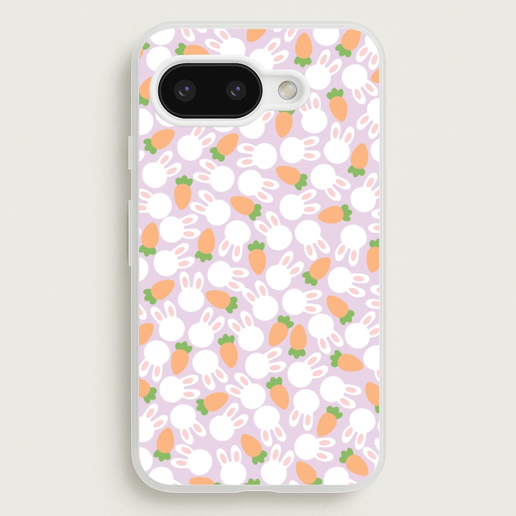 Rabbits And Carrots - Easter Patterns  - Easter Phone Case for Google Pixel 9a