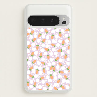 Rabbits And Carrots - Easter Patterns  - Easter Phone Case for Google Pixel 9 Pro XL