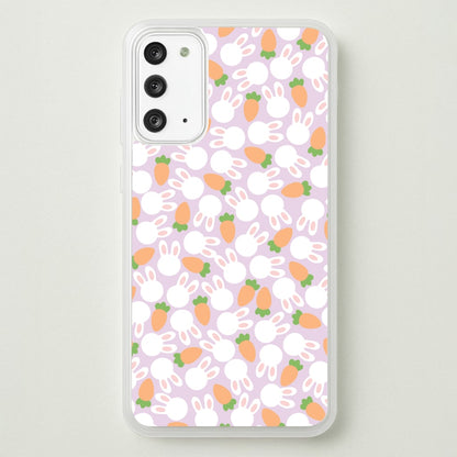 Rabbits And Carrots - Easter Patterns  - Easter Phone Case for Galaxy Note 20