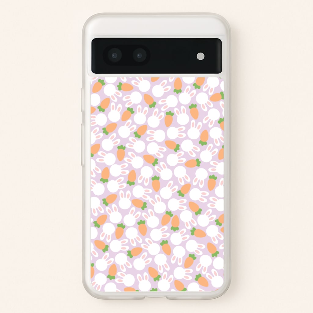 Rabbits And Carrots - Easter Patterns  - Easter Phone Case for Google Pixel 6a