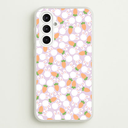 Rabbits And Carrots - Easter Patterns  - Easter Phone Case for Galaxy A16
