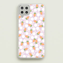 Rabbits And Carrots - Easter Patterns  - Easter Phone Case for Galaxy A12