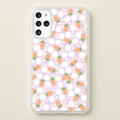 Rabbits And Carrots - Easter Patterns  - Easter Phone Case for Galaxy S20 Plus