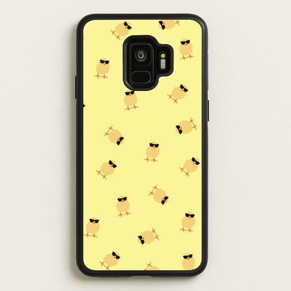 Chicks With Sunglasses Pattern  - Easter Phone Case for Galaxy S9