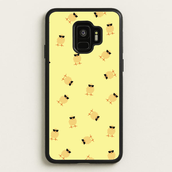 Chicks With Sunglasses Pattern  - Easter Phone Case for Galaxy S9