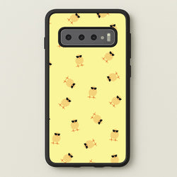 Chicks With Sunglasses Pattern  - Easter Phone Case for Galaxy S10 Plus