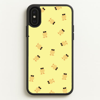 Chicks With Sunglasses Pattern  - Easter Phone Case for iPhone XS Max