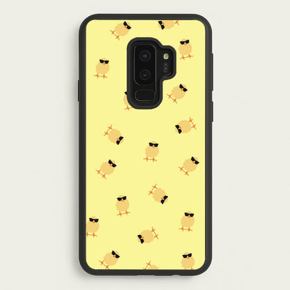 Chicks With Sunglasses Pattern  - Easter Phone Case for Galaxy S9 Plus