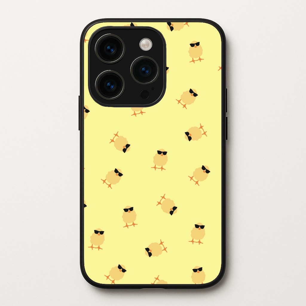 Chicks With Sunglasses Pattern  - Easter Phone Case for iPhone 15 Pro Max