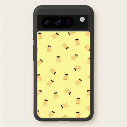 Chicks With Sunglasses Pattern  - Easter Phone Case for Google Pixel 8 Pro