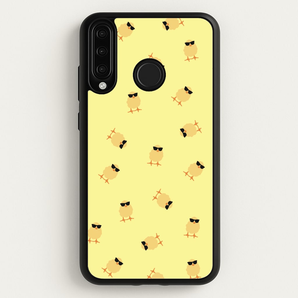 Chicks With Sunglasses Pattern  - Easter Phone Case for Huawei P30 Lite