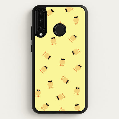 Chicks With Sunglasses Pattern  - Easter Phone Case for Huawei P30 Lite