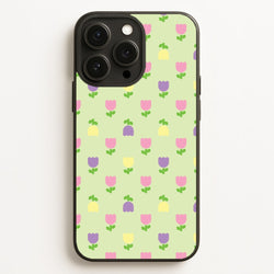 Pastel Tulips Pattern  - Easter Phone Case for iPhone 16 Pro Max