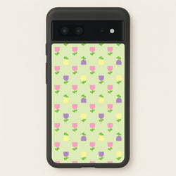 Pastel Tulips Pattern  - Easter Phone Case for Google Pixel 7