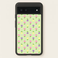 Pastel Tulips Pattern  - Easter Phone Case for Google Pixel 7a