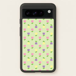 Pastel Tulips Pattern  - Easter Phone Case for Google Pixel 8 Pro