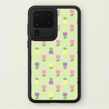 Pastel Tulips Pattern  - Easter Phone Case for Galaxy S20 Ultra