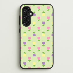 Pastel Tulips Pattern  - Easter Phone Case for Galaxy A14