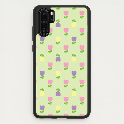 Pastel Tulips Pattern  - Easter Phone Case for Huawei P30 Pro