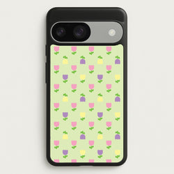 Pastel Tulips Pattern  - Easter Phone Case for Google Pixel 9 / 9 Pro